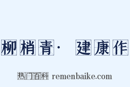 柳梢青·建康作是什么意思的图片